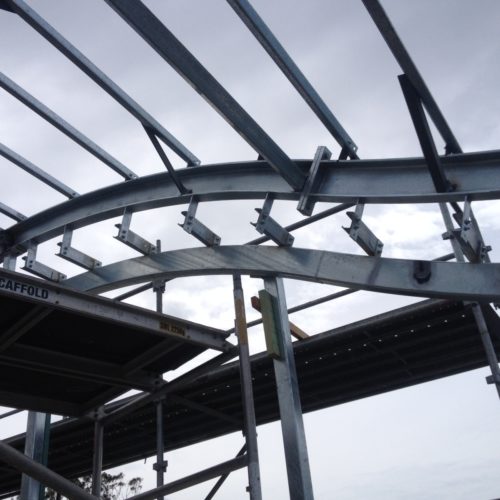 building a house from steel